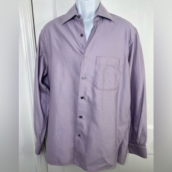 Ermenegildo Zegna Other - Ermenegildo Zegna Designer Mens Lavender Button Down Luxury Shirt